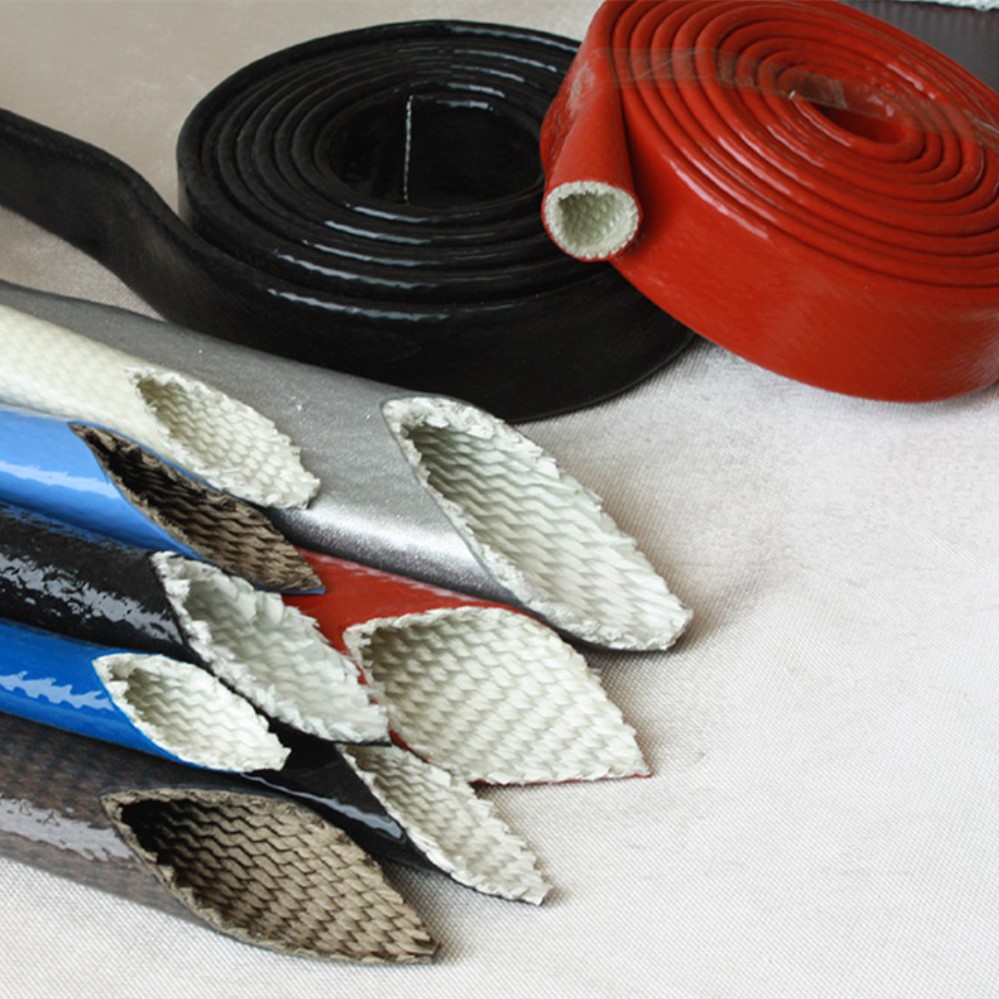 fire-retardant silicone fiberglass sleeving