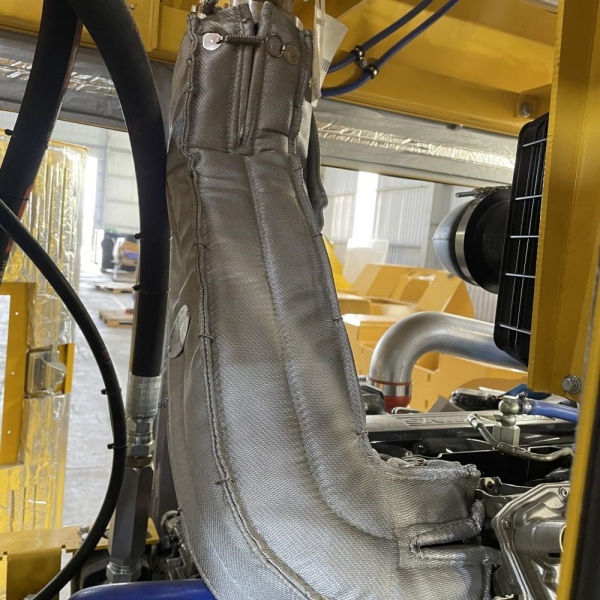 exhaust insulation blanket