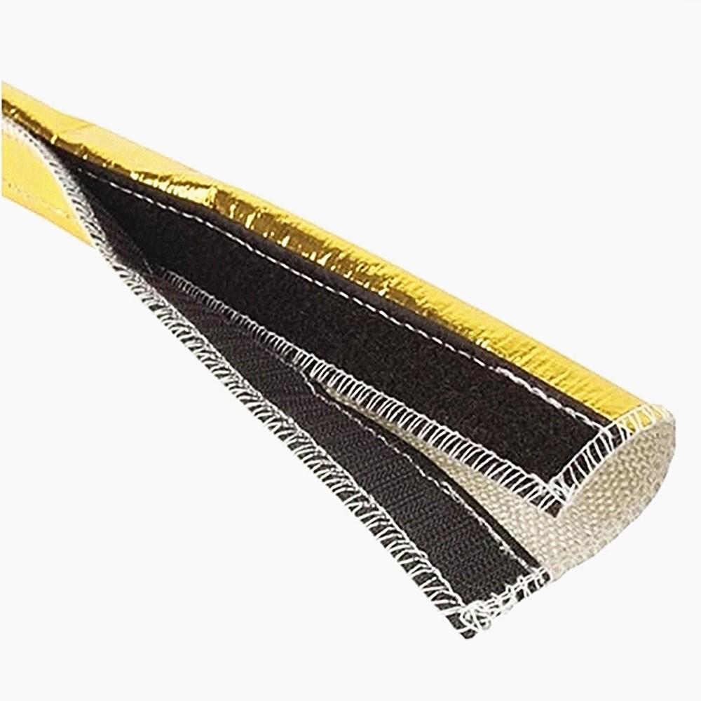 Osłona termiczna Heat Shroud Gold: Zaprojektowana ochrona termiczna i przeciwścierna dla krytycznych linii i okablowania. Montaż bez rozłączania.